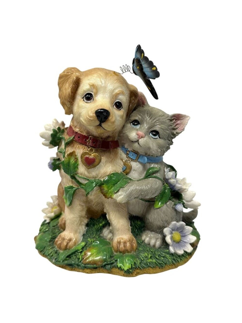 Fitz Floyd Dog Cat Musical Figurine Everyday Musicals Good Old Summertime